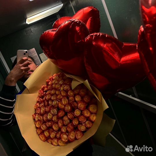 Букеты гиганты из роз доставка