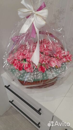 Сладкие букеты из зефира