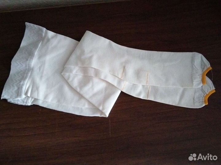 Чулки компрессионные белые