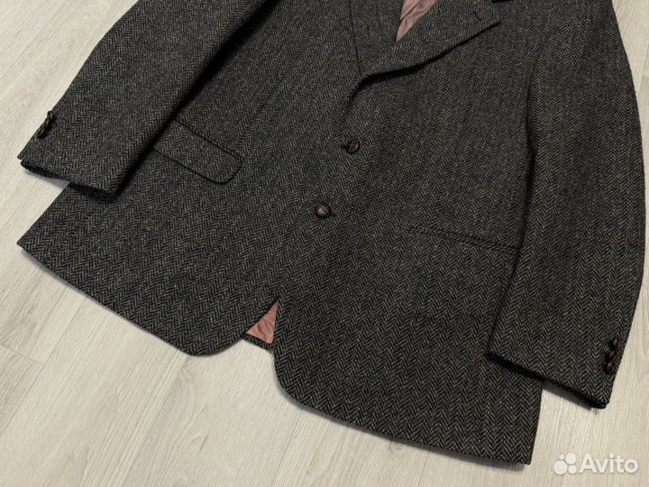 Harris Tweed USA твидовый пиджак шерсть burberry