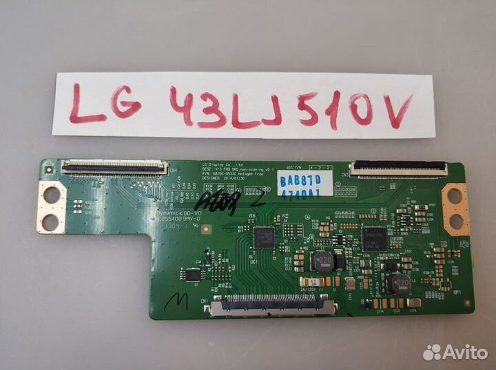 Плата t-con 6870C-0532C LG 43LJ510V
