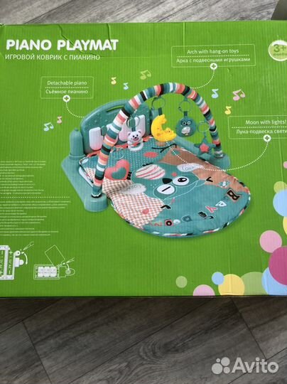 Развивающий коврик с пианино музыкальный