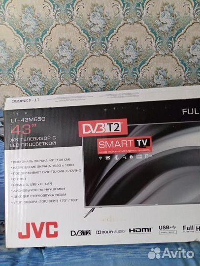 Телевизор SMART tv 43 бу