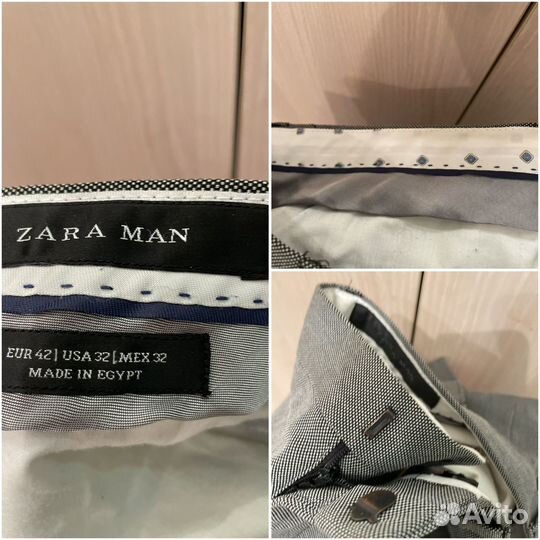 Брюки мужские зауженные 48 50 Zara Beneton