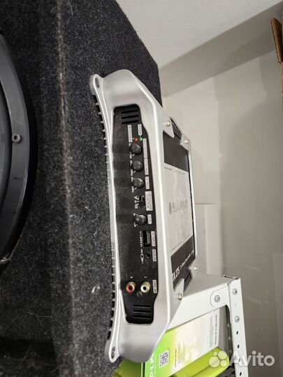 Сабвуфер Alpine SBE-1244BR + blaupunkt gta 275