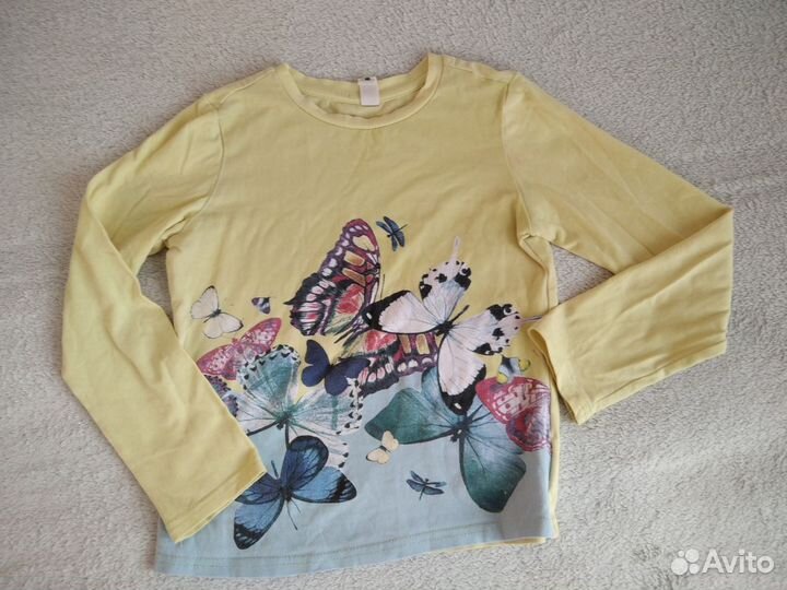 Футболка с длинным рукавом для девочки 116