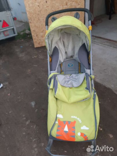 Детские санки коляска