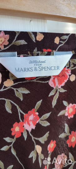 Юбка летняя Marks & Spencer в цветочек 40 42