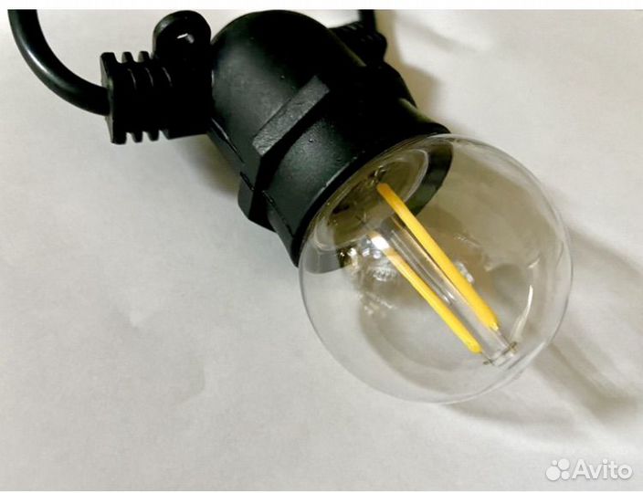 Лампы 2Вт для гирлянд Белт-лайт Ретро филаментные