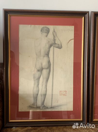 Графика дореволюционная, карандаш. Хворостецкий