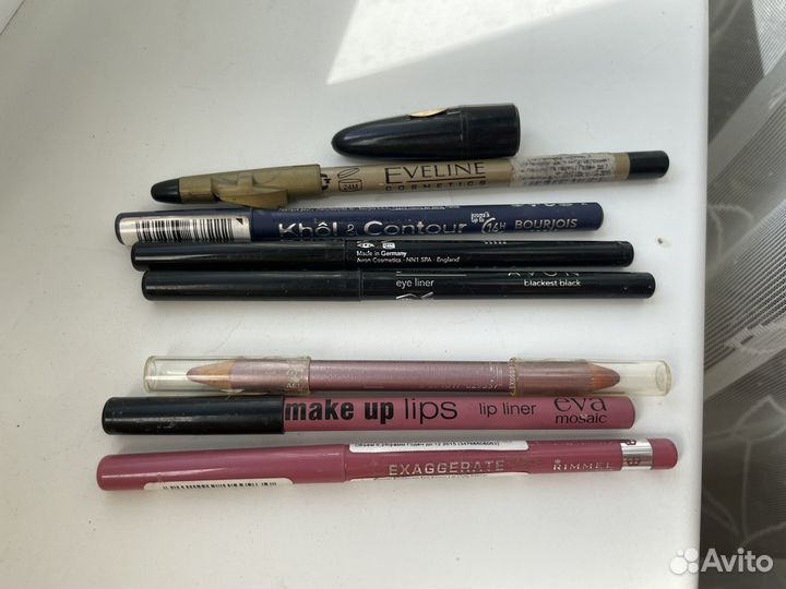 Карандаш для губ и глаз пакетом 8 шт