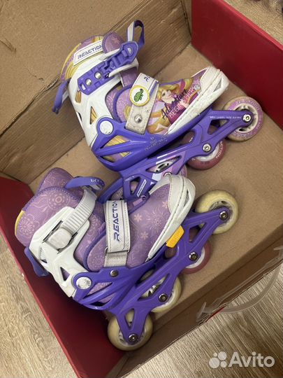 Коньки роликовые детские раздвижные 26-31