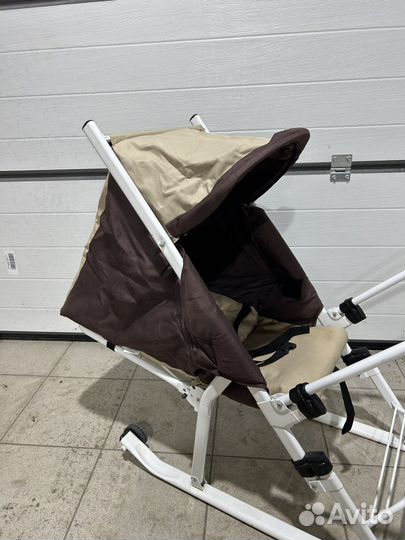 Санки коляска с колесами