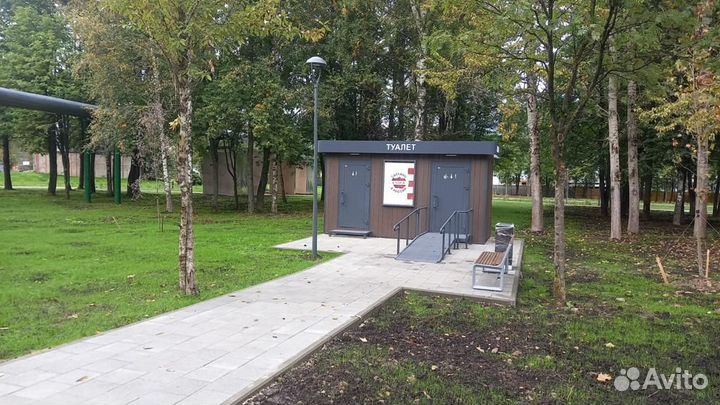 Туалетный модуль уличный туалет для парков