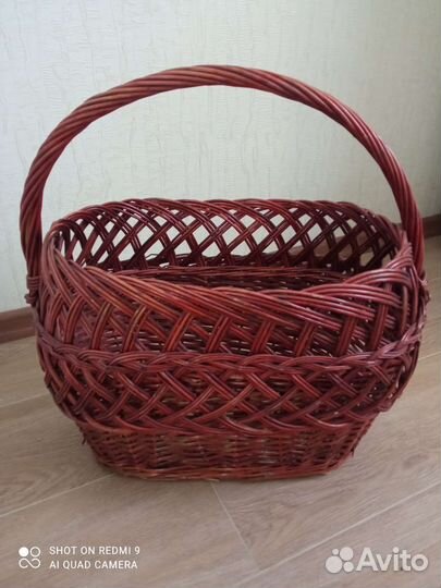 Корзина плетеная для хранения