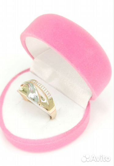 Кольцо золотое 585 гр 2,16 р 21,5(арт 124068) сп29