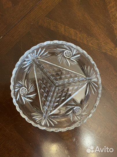 Менажница хрусталь