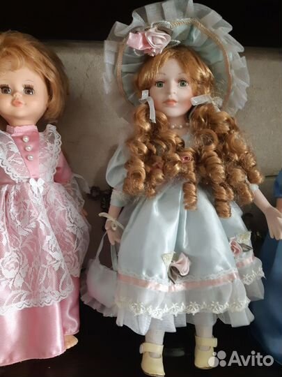 Кукла фарфоровая коллекционная большая