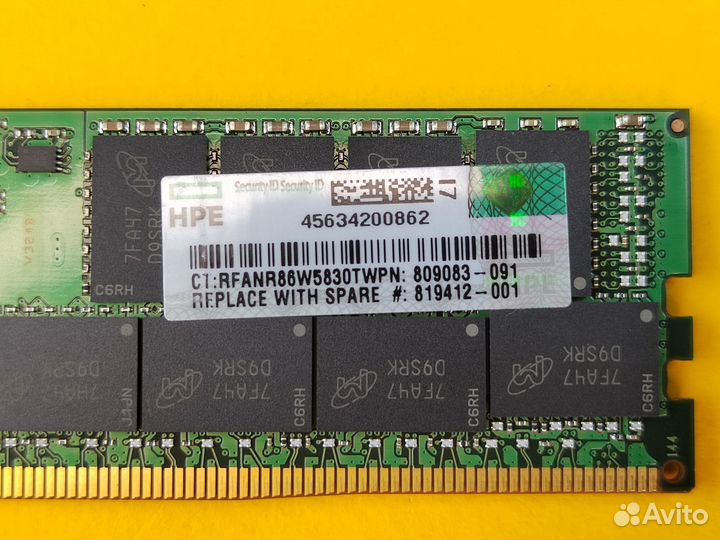 Память DDR4 32GB 2400 mhz ECC REG kingston