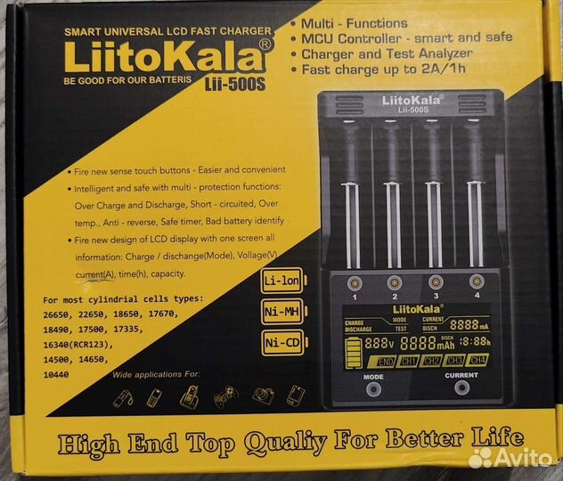 Liitokala lii 500s. Зарядное устройство. Новое
