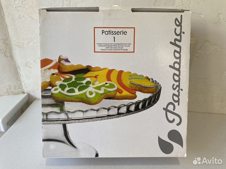 Подставка для торта стекло 28см