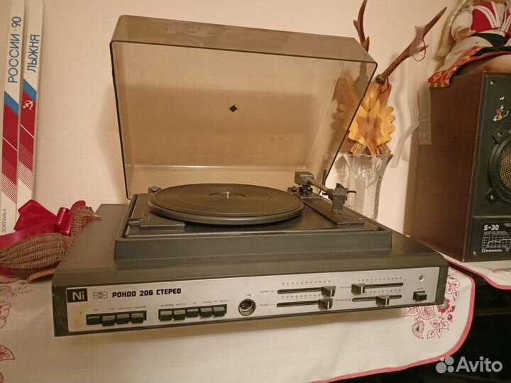 Виниловый проигрыватель рондо 206