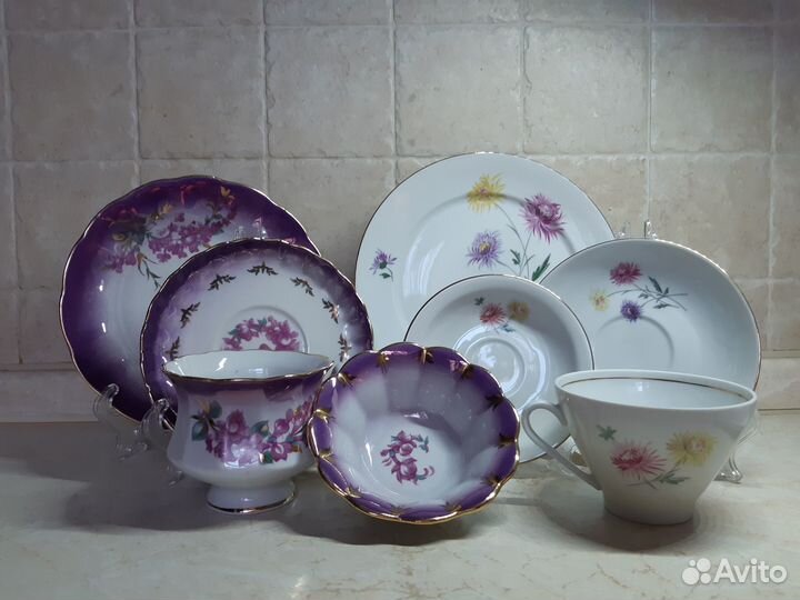 Чайная пара трио четверка СССР гдр