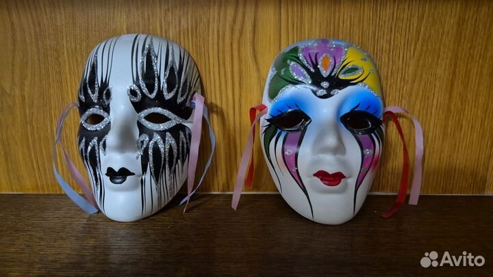 Маски керамика сувенирные