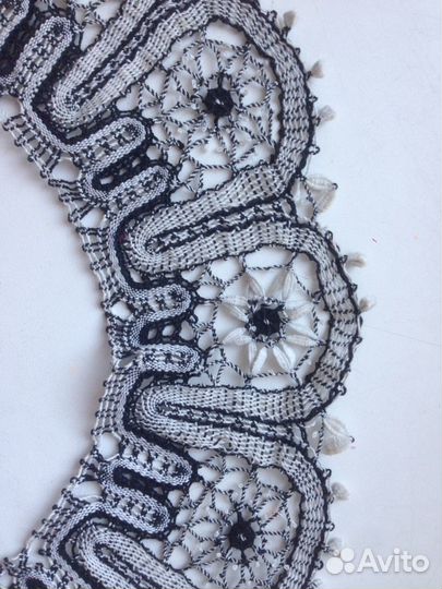Воротник кружево коклюшки