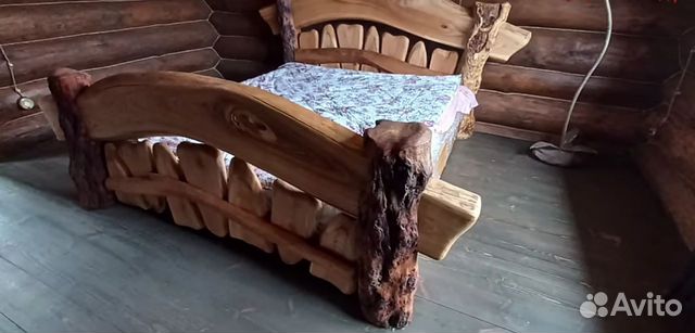 Кровать двухспальная из массива дерева купить в Нижнем Новгороде ...