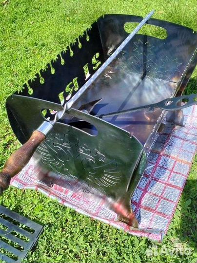 Мангал 21RUS Козловка+чехол+кочерга+2полки