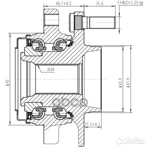 Ступица колеса Z89116R Zikmar