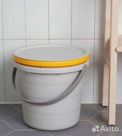 Икея IKEA Pepprig пепприг Ведро с крышкой, 3 предм