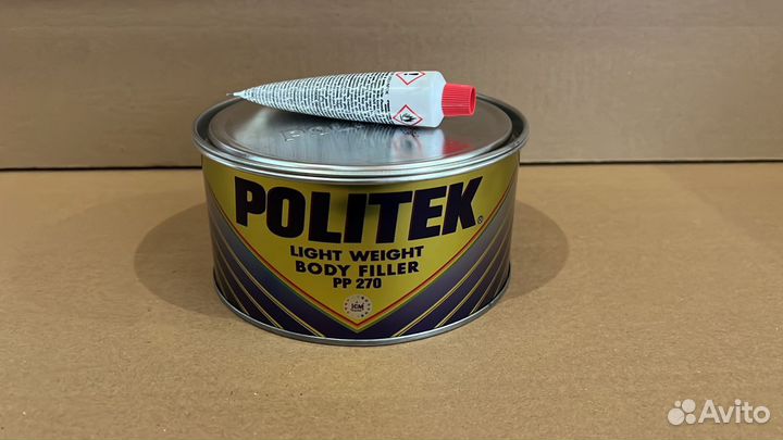Politek шпатлевка Облегченная (голубая) 1л