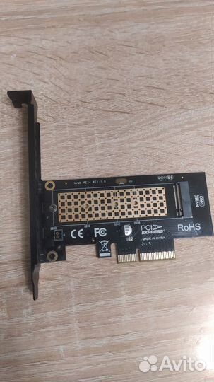 Адаптер NVMe для SSD m.2 в PCI-e x4