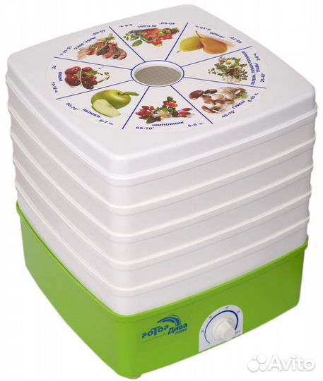 Сушилка овощей и фруктов ротор Див сш 010-02 квадр