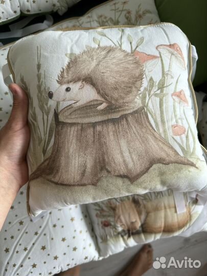 Бортики в кроватку minky moon