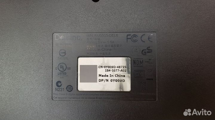 Клавиатура проводная dell U0003-DEL5