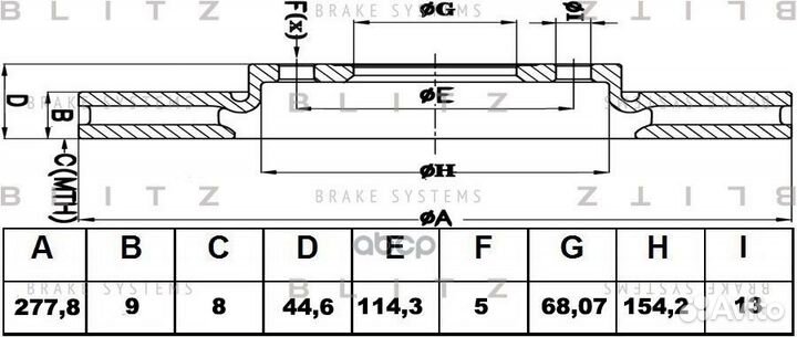 Диск тормозной nissan Cefiro/Maxima 97- BS0423