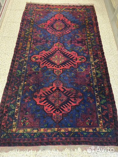 Ковер-185. Сумах ручной работы. Шерсть. Винтаж)