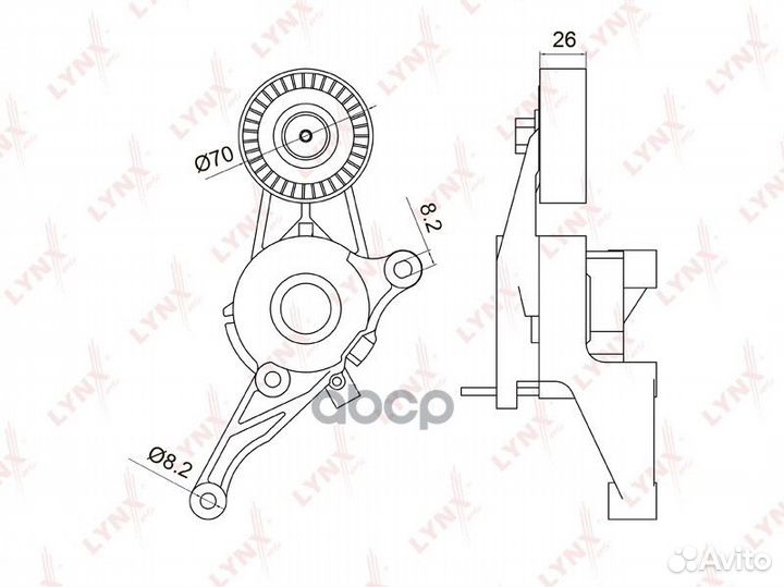 Натяжитель ремня VAG A3/octavia/golf 05