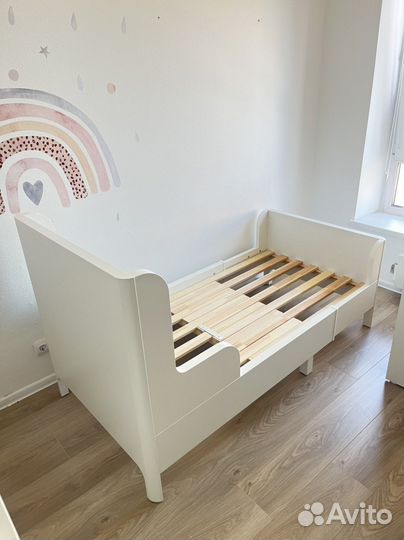 Детская кровать IKEA раздвижная сундвик