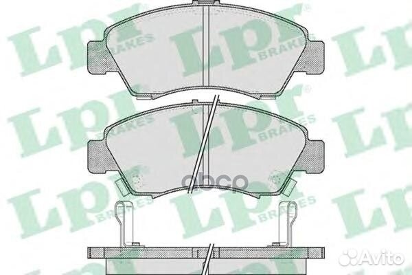 Колодки тормозные дисковые 05P558 Lpr
