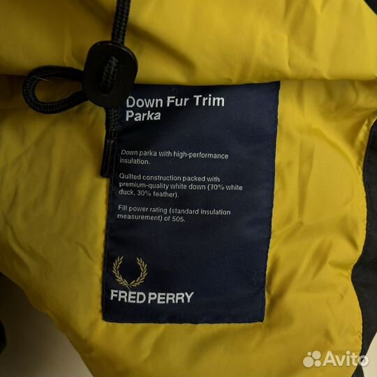 Пуховик Fred perry новый оригинал