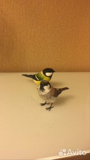 Елочная Игрушка из ваты Воробей