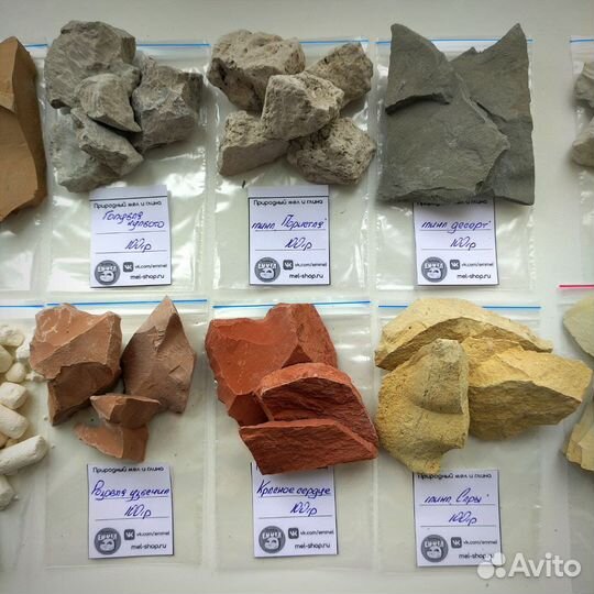 Набор пробников глины