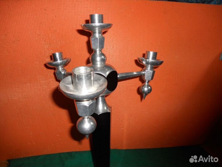 Подсвечник футуристический титан без авито-доставк