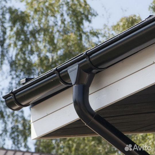 Водосток Желоб английский пвх Grand Line 3м шокола