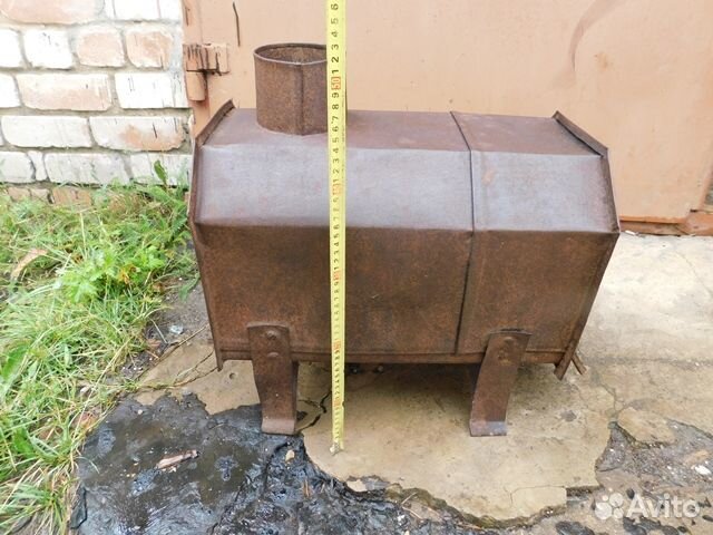 Антикварная.жестяная печь-буржуйка-комнатная СССР