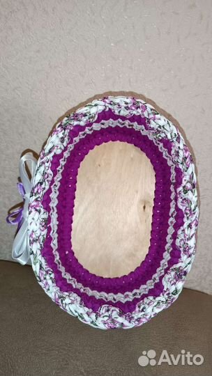Корзина из трикотажной пряжи